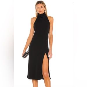 Revolve Amanda Uprichard Stanford Dress in Black